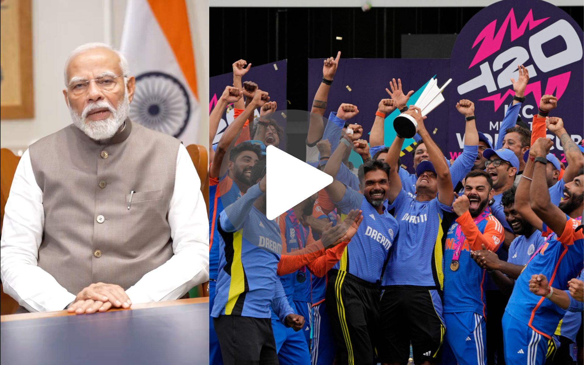 [वीडियो] T20 विश्व कप 2024 का ख़िताब जीतने पर PM नरेन्द्र मोदी ने दी भारतीय टीम को बधाई